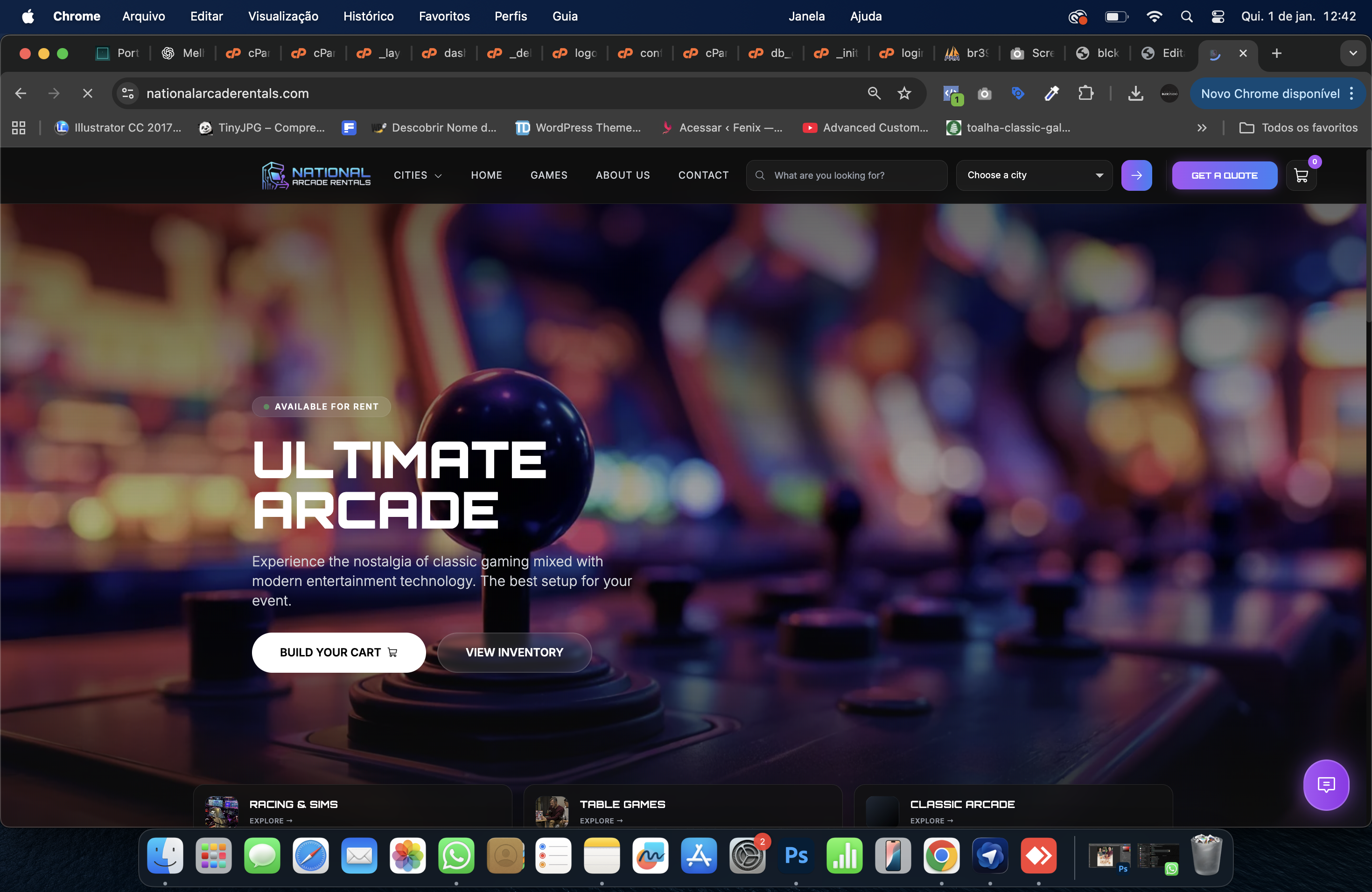 SITE ARCADE EUA (desktop)